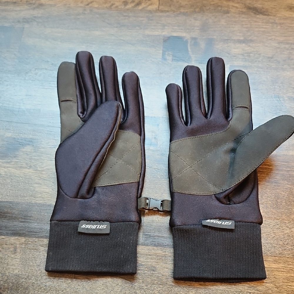 Seirus Mens Size Large Black Gloves